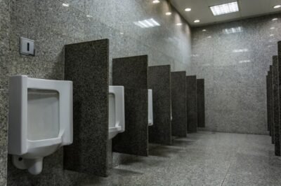 smart public urinal toilet