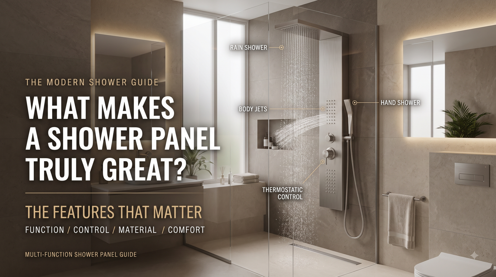 Shower panel