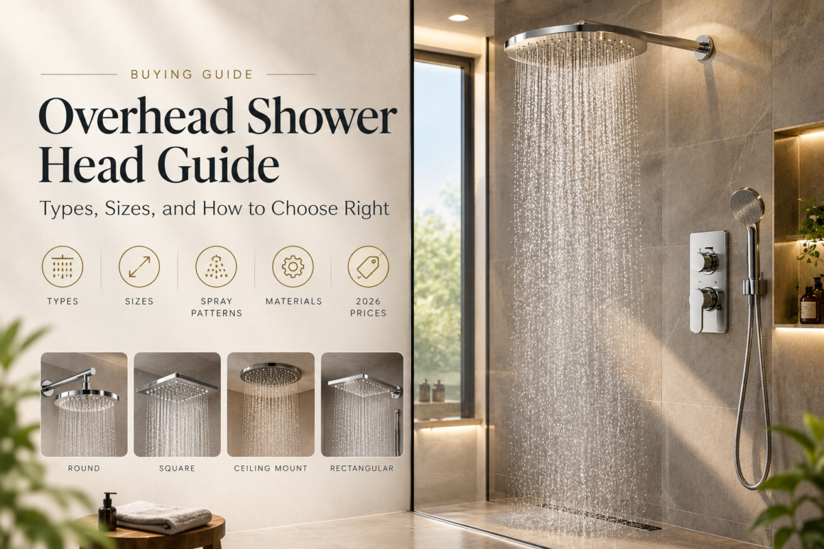 overhead shower head