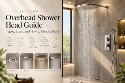 overhead shower head