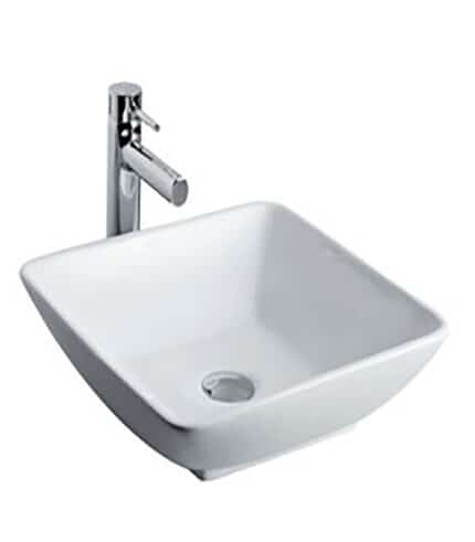 Square wash basin