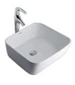 Square wash basin