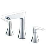 Widespread bathroom faucet