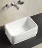 Square wash basin sink