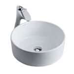 round wash basin size