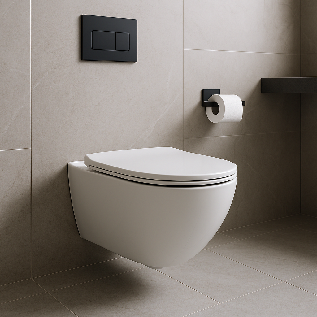 wall mounted commode